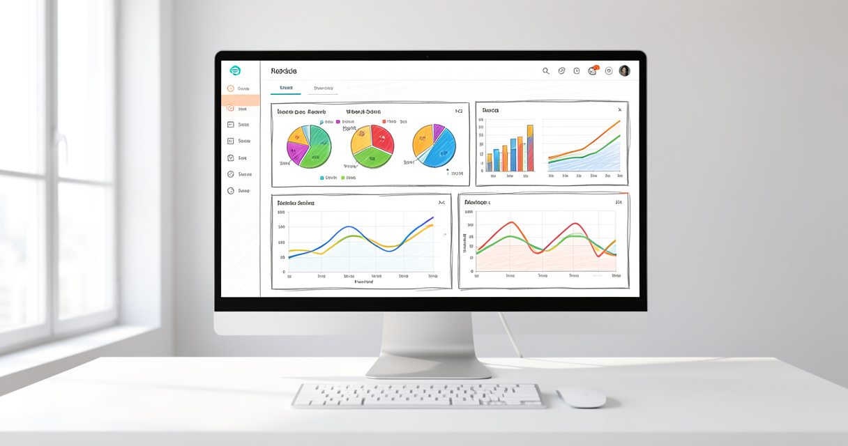 Best SEO reporting tools dashboard with traffic and ranking charts on screen
